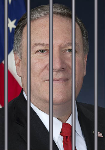 Mike Pompeo behind prison bars